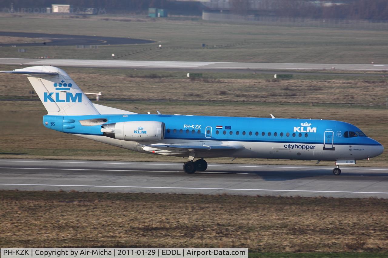 PH-KZK, 1997 Fokker 70 (F-28-0070) C/N 11581, KLM Cityhopper