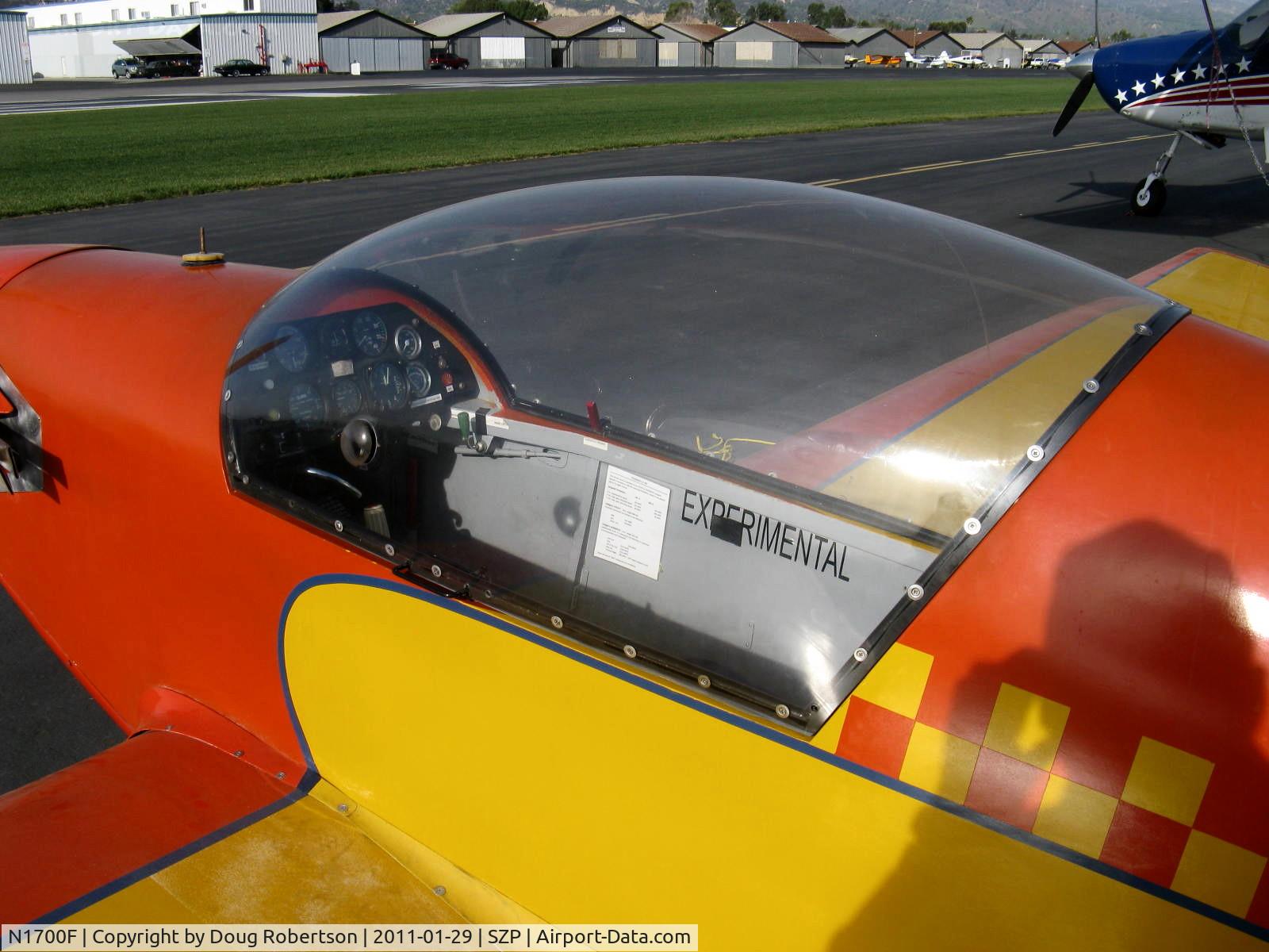 N1700F, 1967 Sportavia-Putzer Fournier RF-4D C/N 4054, 1967 Sportavia-Putzer FOURNIER R.F.4.D. Motor-glider, Rectimo (VW) 4AR 1,200 modified to 1,400 c.c. 40 Hp, cockpit