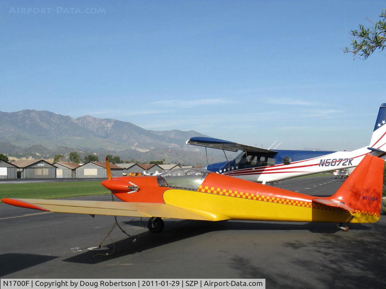N1700F, 1967 Sportavia-Putzer Fournier RF-4D C/N 4054, 1967 Sportavia-Putzer FOURNIER R.F.4.D. Motor-glider, Rectimo (VW) 4AR 1,200 modified to 1,400 c.c. 40 Hp, fixed-pitch prop stopped for glider flight (the R.F.5 has a feathering prop), Experimental class