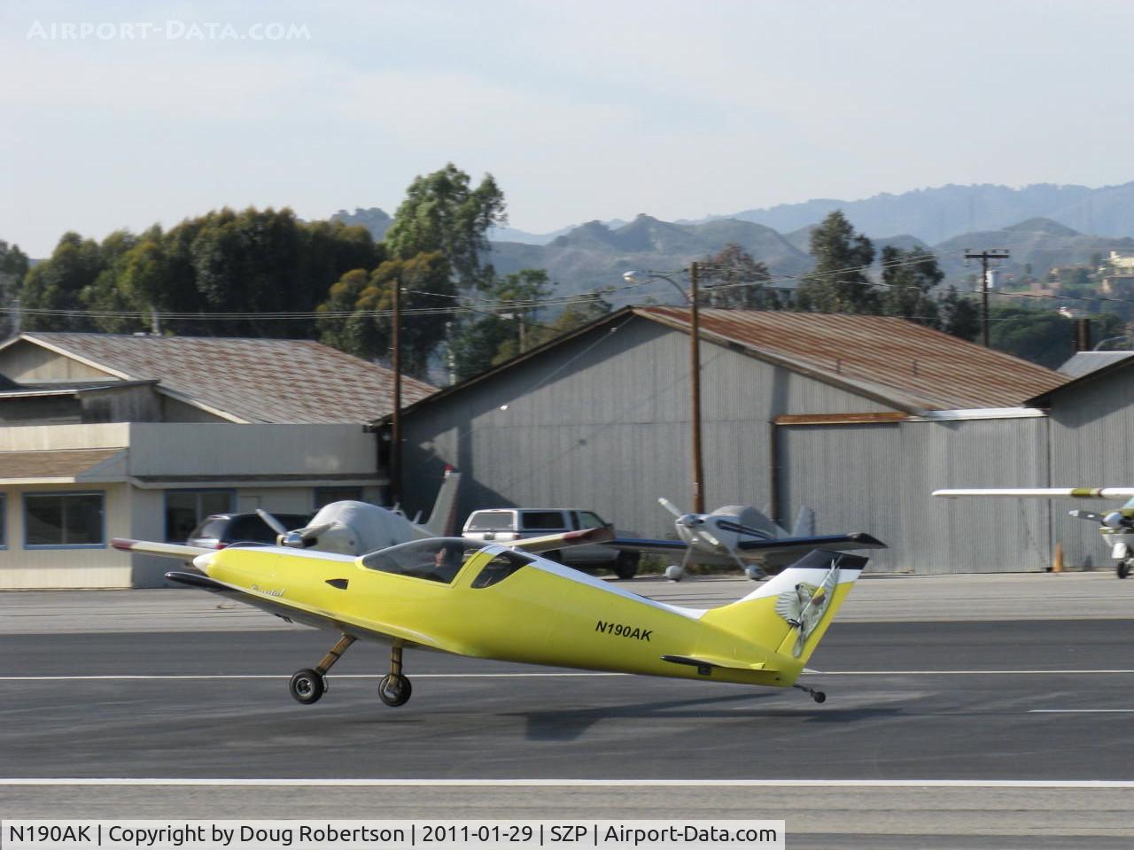 N190AK, 2004 Aero Designs Pulsar C/N KP-1, 2004 Kozloff PULSAR 'Crystal', Rotax 912, takeoff Rwy 22