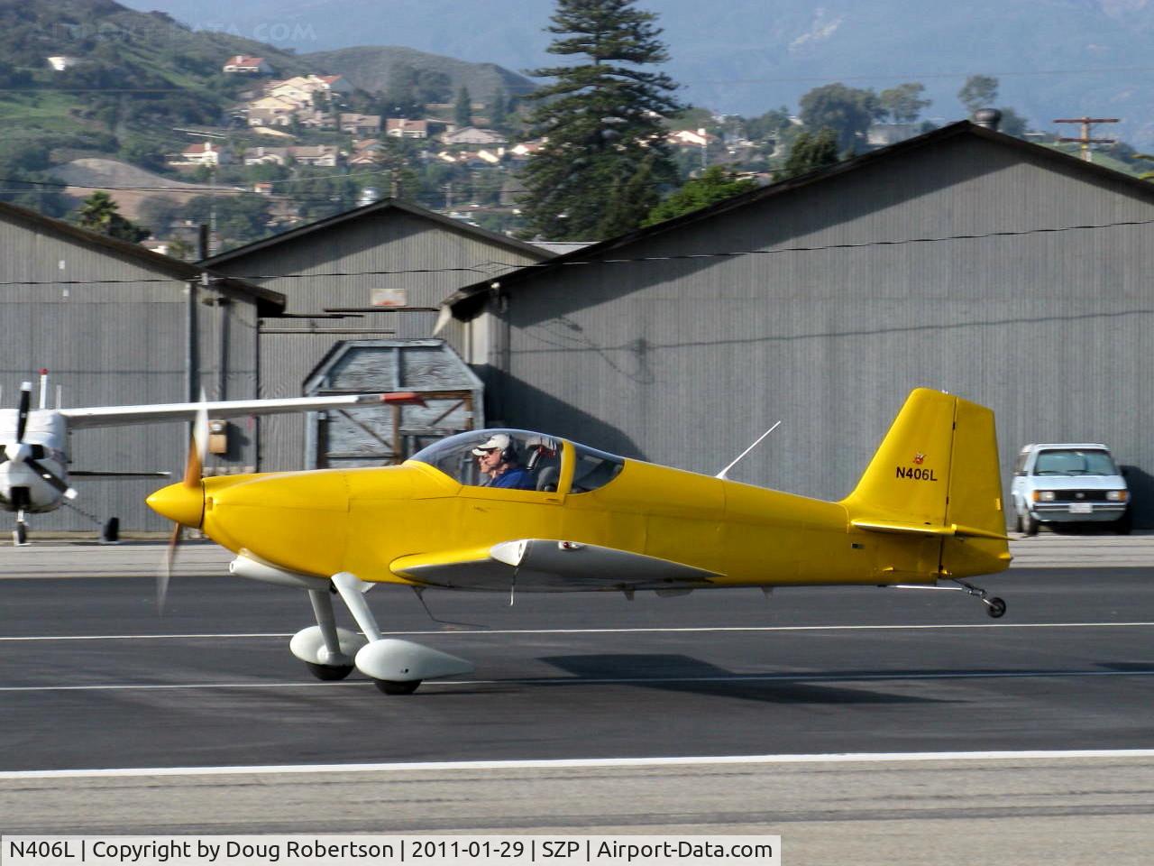 N406L, 2008 Vans RV-6 C/N 936, Provo PROVO 6, Lycoming O-320 160 Hp, landing Rwy 22