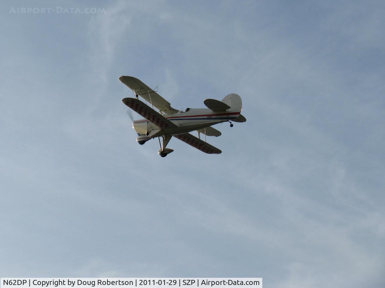 N62DP, 1988 Steen Skybolt C/N KEM 1, Glanville/Glanville STEEN SKYBOLT, Lycoming AEIO-360-B4A 180 Hp, takeoff climb Rwy 22