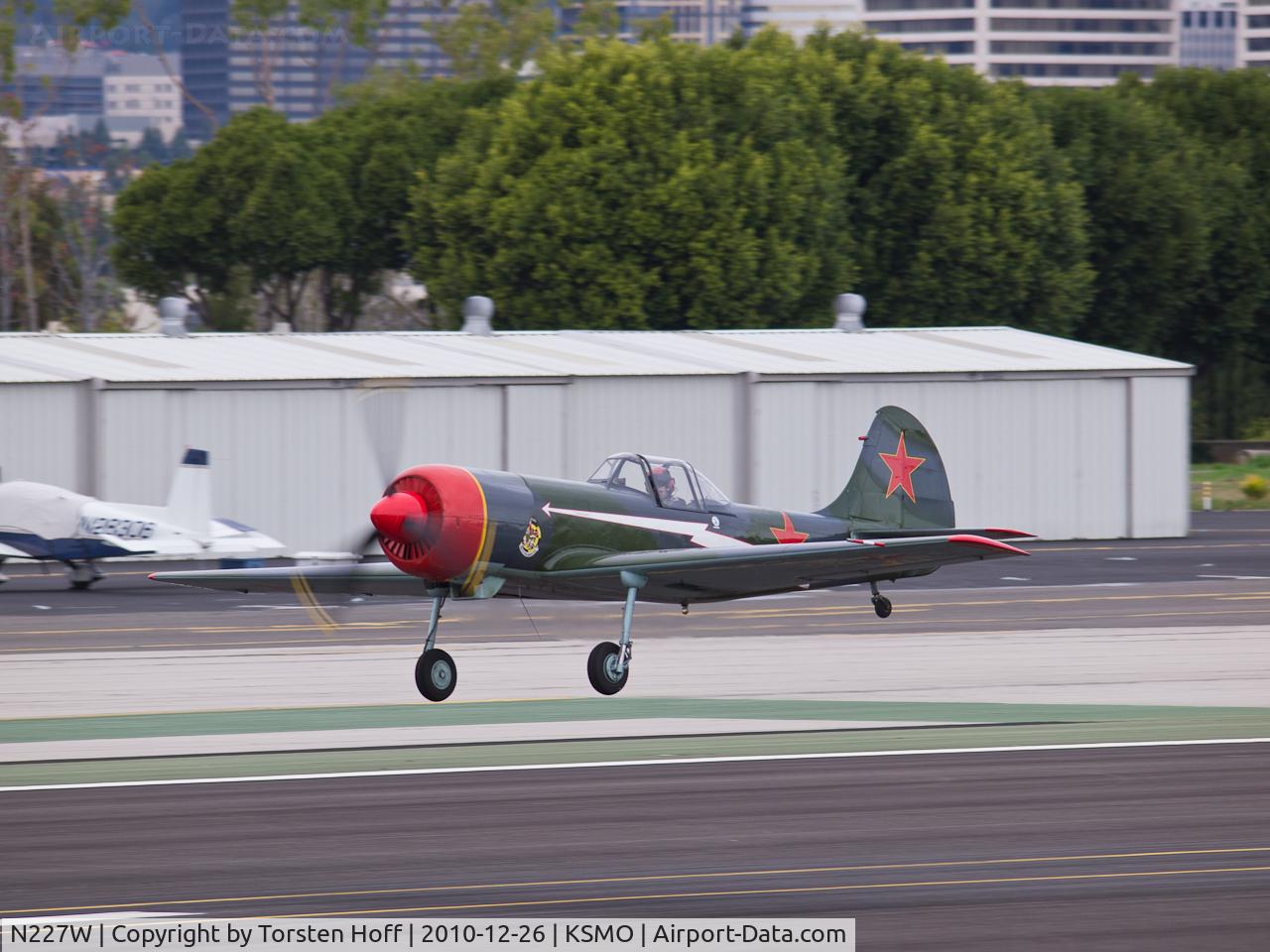 N227W, 1983 Yakovlev Yak-50 C/N 832601, N227W departing from RWY 21