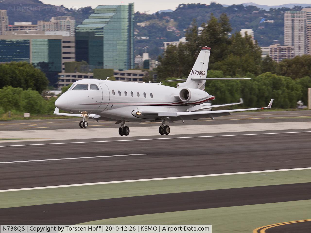 N738QS, 2008 Israel Aerospace Industries Gulfstream 200 C/N 204, N738QS arriving on RWY 21