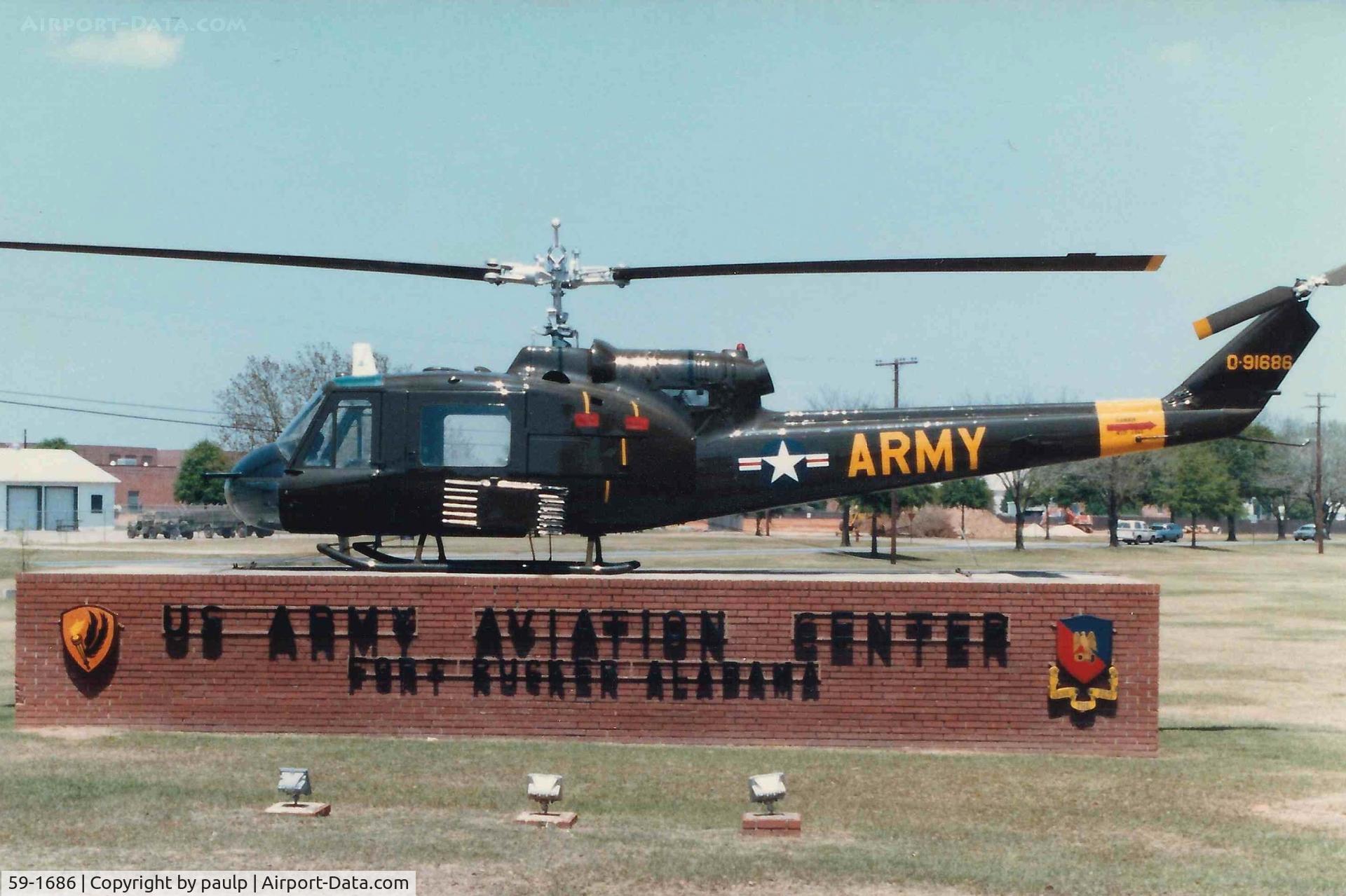 59-1686, 1959 Bell UH-1A Iroquois C/N 145, UH-1 Huey  Scanned Photo