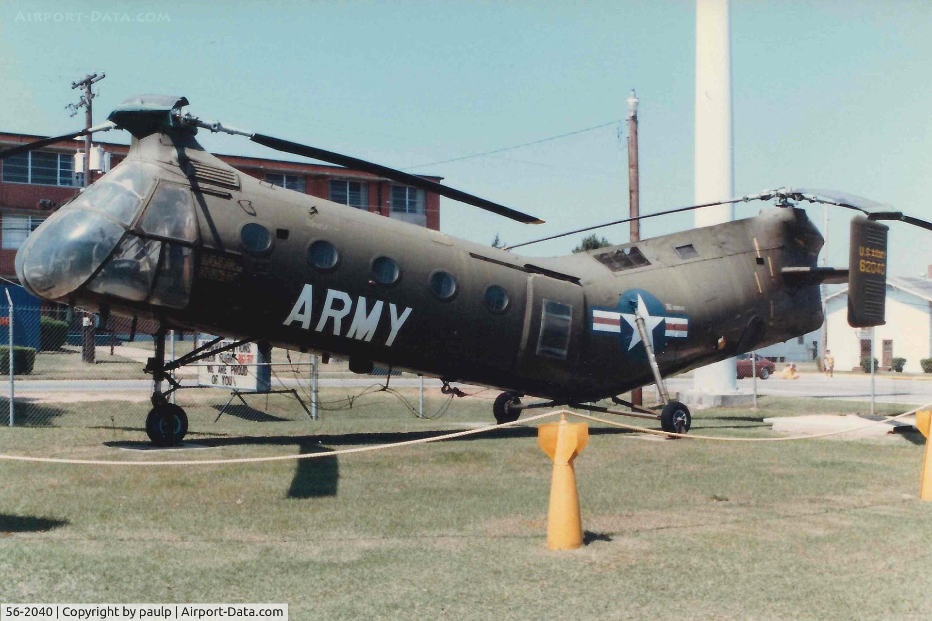 56-2040, Vertol CH-21C Shawnee C/N C.202, CH-21C Piasecki Shawnee -Scanned Photo