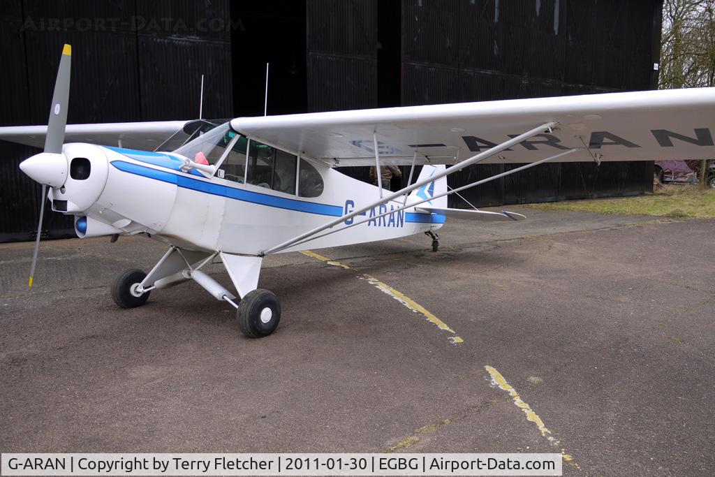 G-ARAN, 1960 Piper PA-18-150 Super Cub C/N 18-7307, 1960 Piper PIPER PA-18-150, c/n: 18-7307 at Leicester - formerly based at Redhill