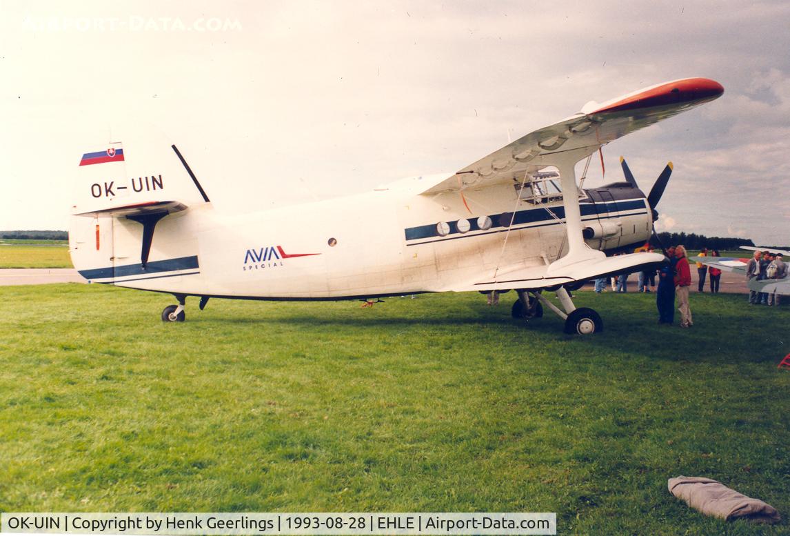 OK-UIN, 1985 Antonov An-2TP C/N 1G233-43, Lelystad Airport , Aug 1993