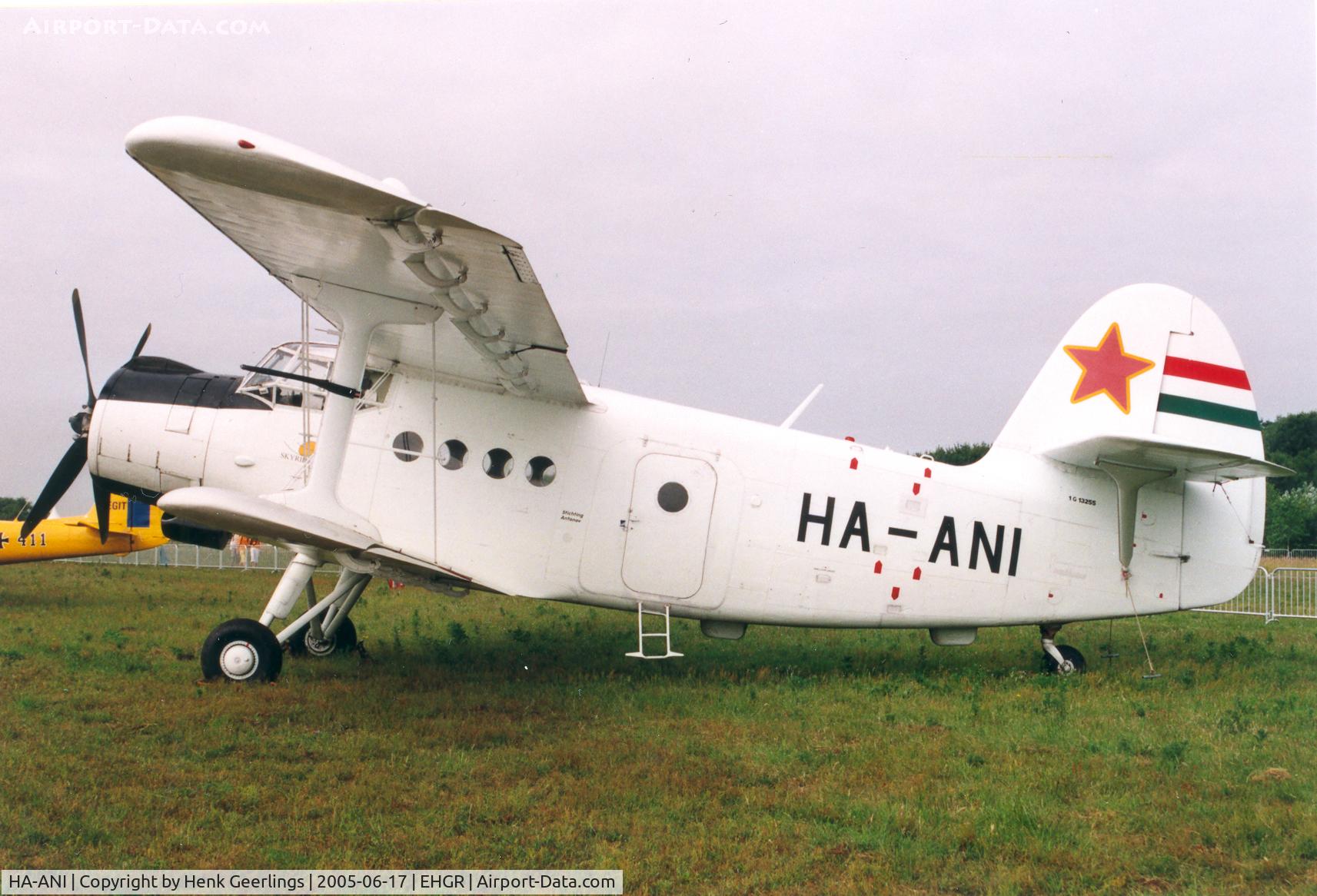 HA-ANI, 1972 Antonov An-2P C/N 1G132-55, KLu Opendag GilzeRijen AFB, Openday Air Force