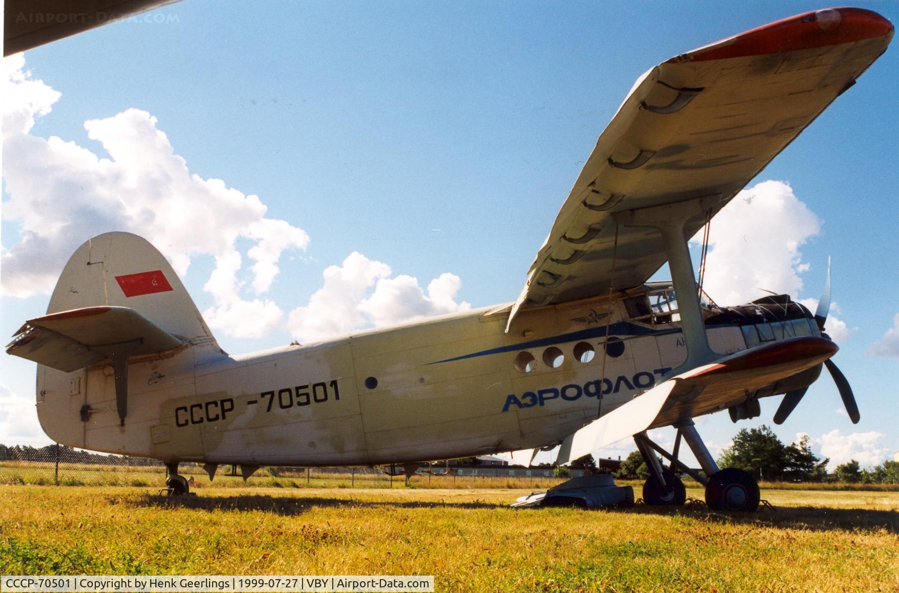 CCCP-70501, PZL-Mielec AN-2TP C/N 1G83-34, Gotland Aviation Museum , Visby , Sweden , July '99