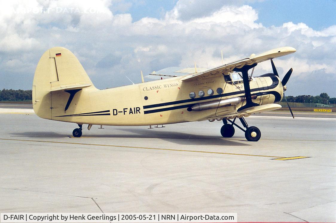 D-FAIR, 1956 Antonov An-2 C/N 172(473)05/1G17205, Classic Wings