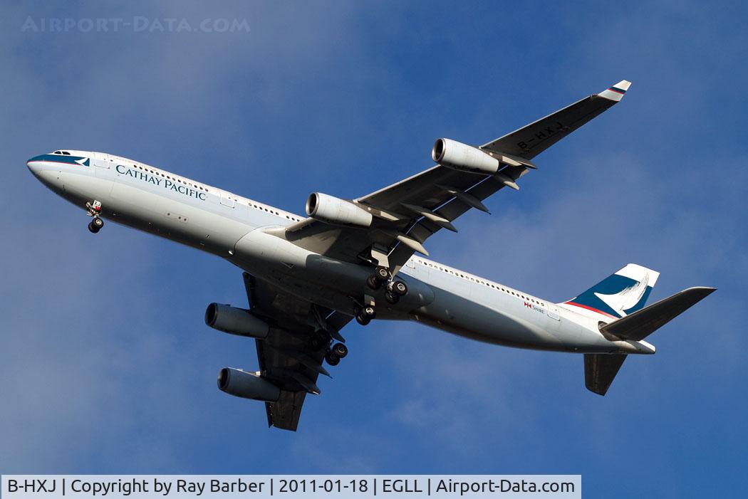 B-HXJ, Airbus A340-313 C/N 227, Airbus A340-313X [227] (Cathay Pacific Airways) Home~G 18/01/2011.