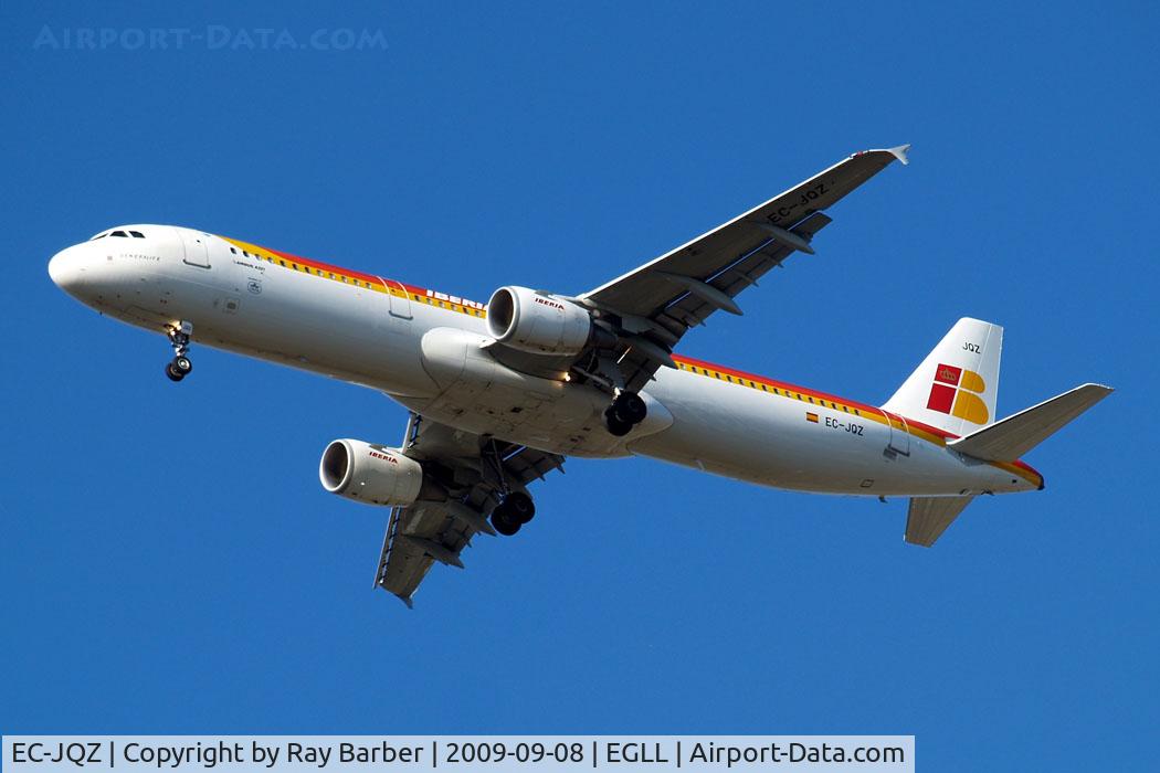 EC-JQZ, 2006 Airbus A321-211 C/N 2736, Airbus A321-211 [2736] (Iberia) Home~G 08/09/2009