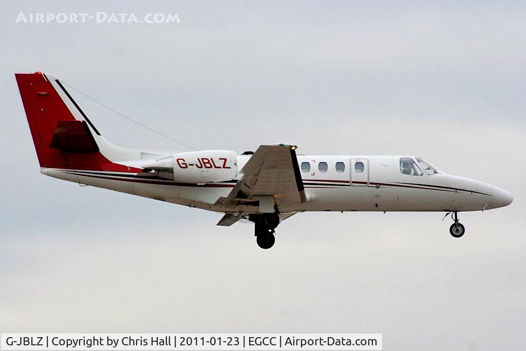 G-JBLZ, 2002 Cessna 550 Citation Bravo C/N 550-1018, 47 Jet Ltd Citation on approach for RW05L