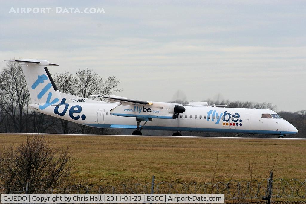 G-JEDO, 2003 De Havilland Canada DHC-8-402Q Dash 8 C/N 4079, flybe Dash-8 lining up on RW05L