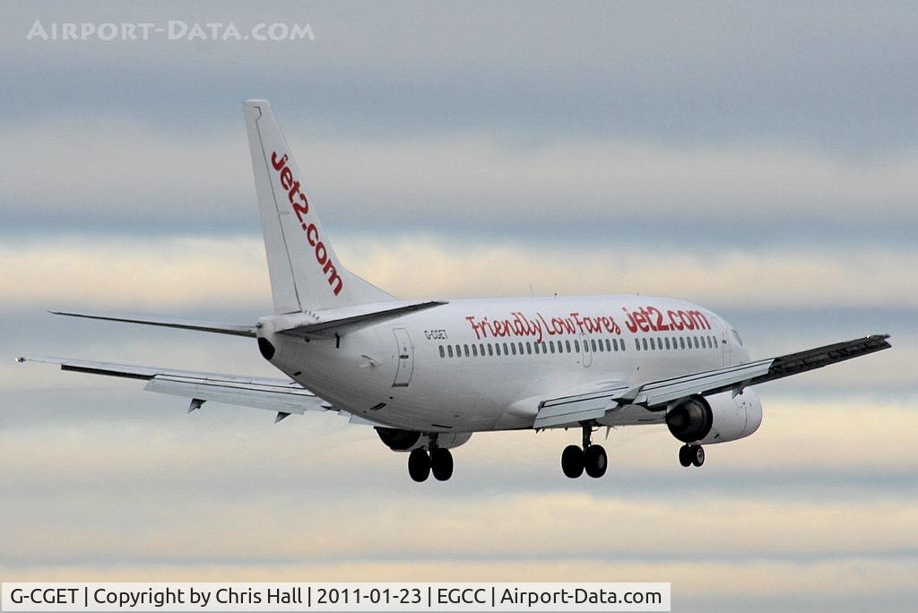 G-CGET, 1995 Boeing 737-33A C/N 27455, Jet2 B737 on approach for RW05L