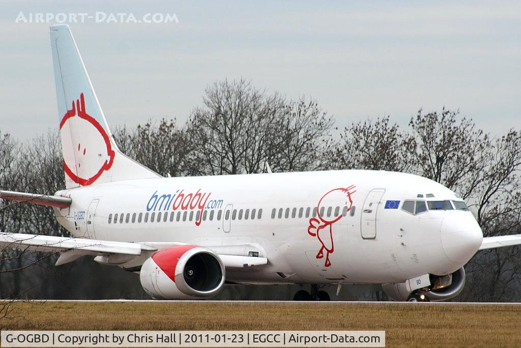 G-OGBD, 1995 Boeing 737-3L9 C/N 27833, BMI baby B737 lining up on rw05L