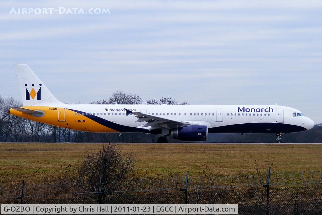 G-OZBO, 2000 Airbus A321-231 C/N 1207, Monarch A321 lining up on RW05L