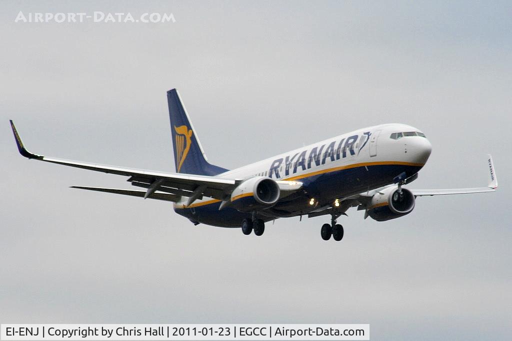 EI-ENJ, 2010 Boeing 737-8AS C/N 40301, new B737 for Ryanair making its first visit to MAN
