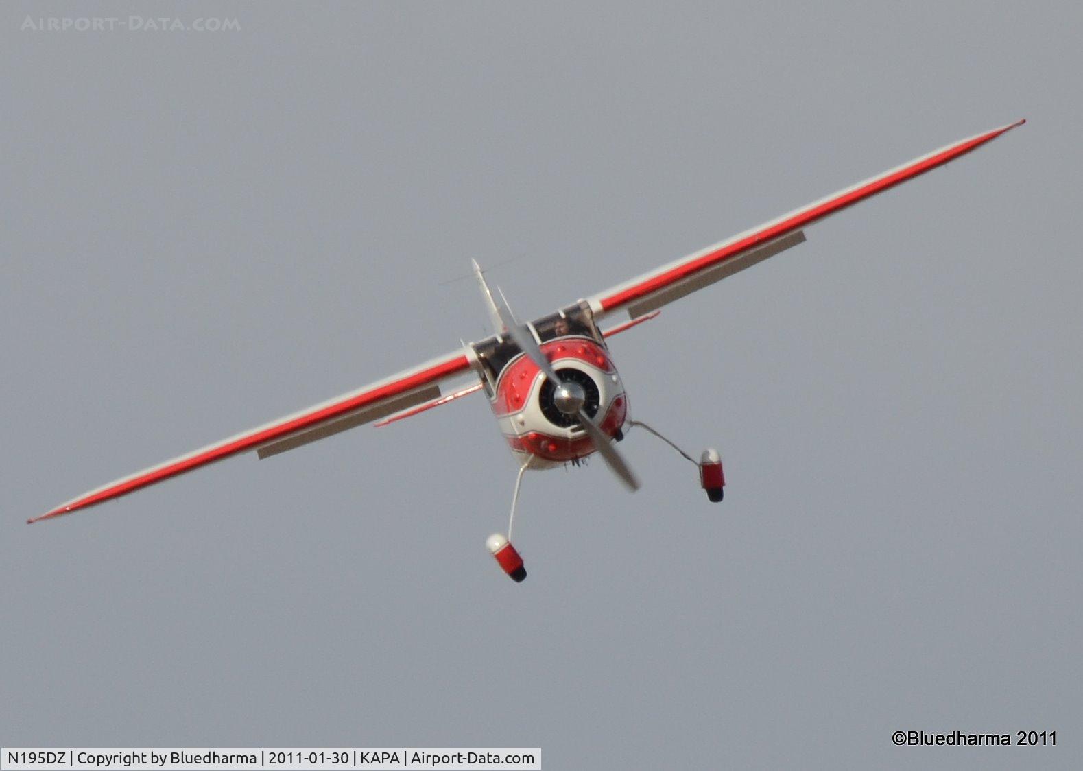 N195DZ, 1953 Cessna 195B Businessliner C/N 16077, Touch and Go on 17R.