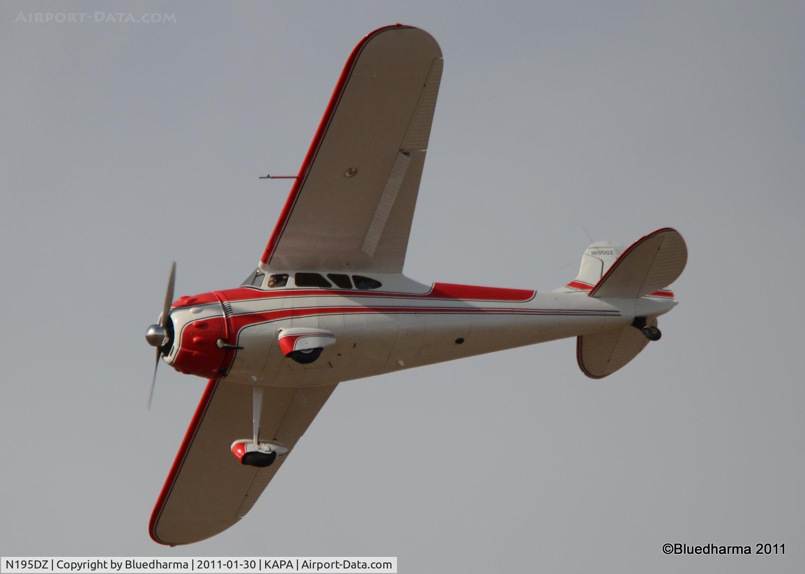 N195DZ, 1953 Cessna 195B Businessliner C/N 16077, Touch and Go on 17R.