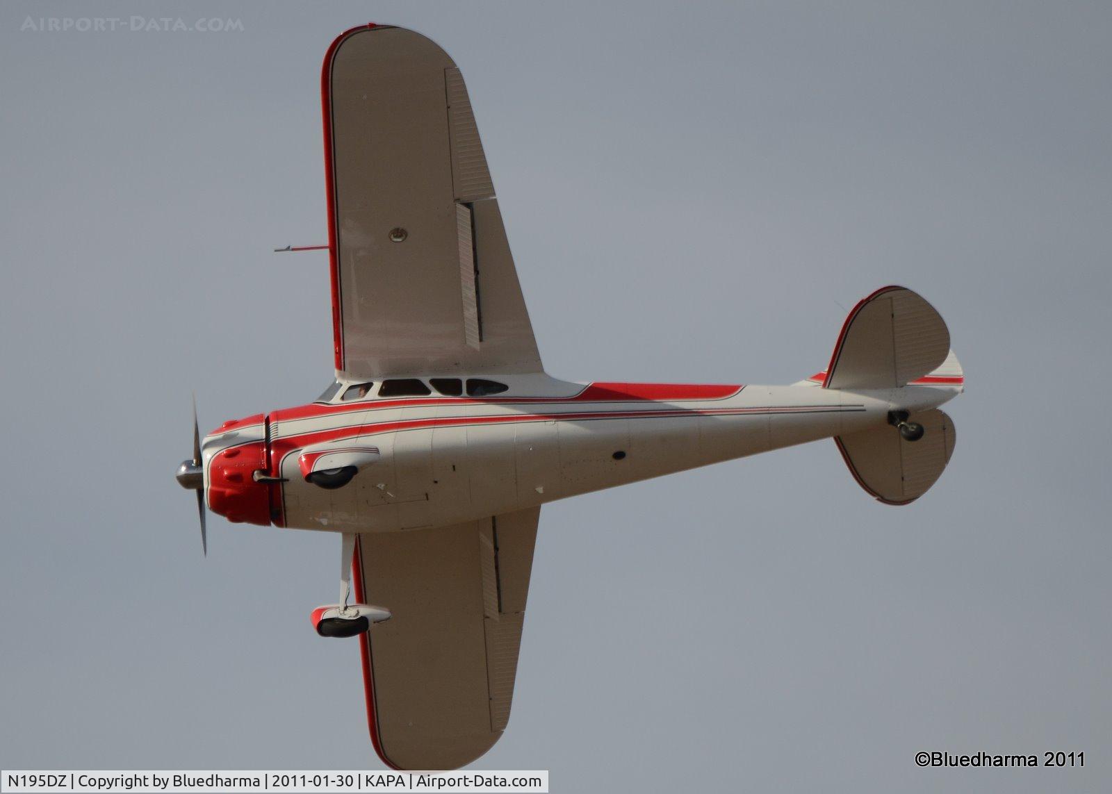 N195DZ, 1953 Cessna 195B Businessliner C/N 16077, Touch and Go on 17R.