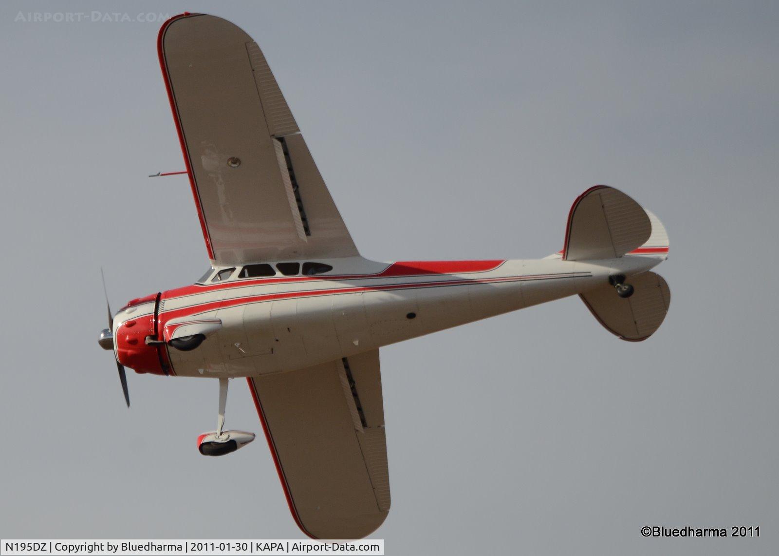 N195DZ, 1953 Cessna 195B Businessliner C/N 16077, Touch and Go on 17R.