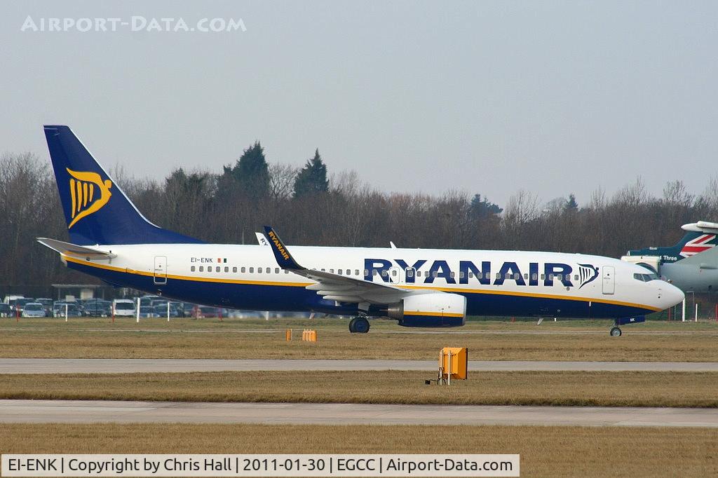 EI-ENK, 2010 Boeing 737-8AS C/N 40303, new B737 for Ryanair making its first visit to MAN