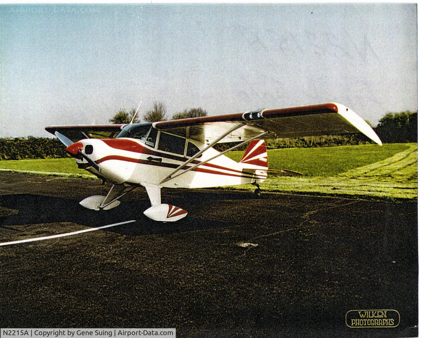 N2215A, 1952 Piper PA-22S-135 C/N 22-630, Converted to Tail Dragger from origional configuration.
