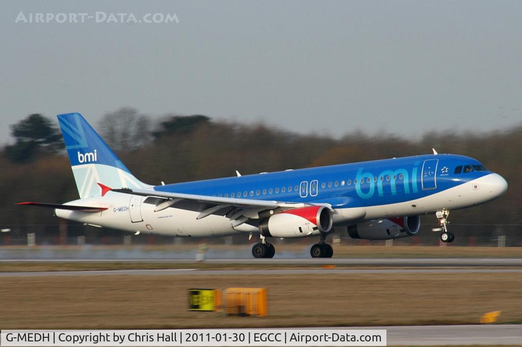 G-MEDH, 2003 Airbus A320-232 C/N 1922, now in full BMI colours