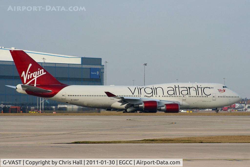 G-VAST, 1997 Boeing 747-41R C/N 28757, in the latest Virgin Atlantic colour scheme