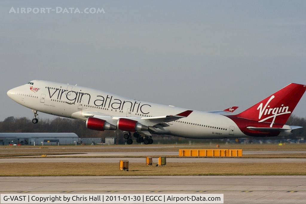 G-VAST, 1997 Boeing 747-41R C/N 28757, in the latest Virgin Atlantic colour scheme