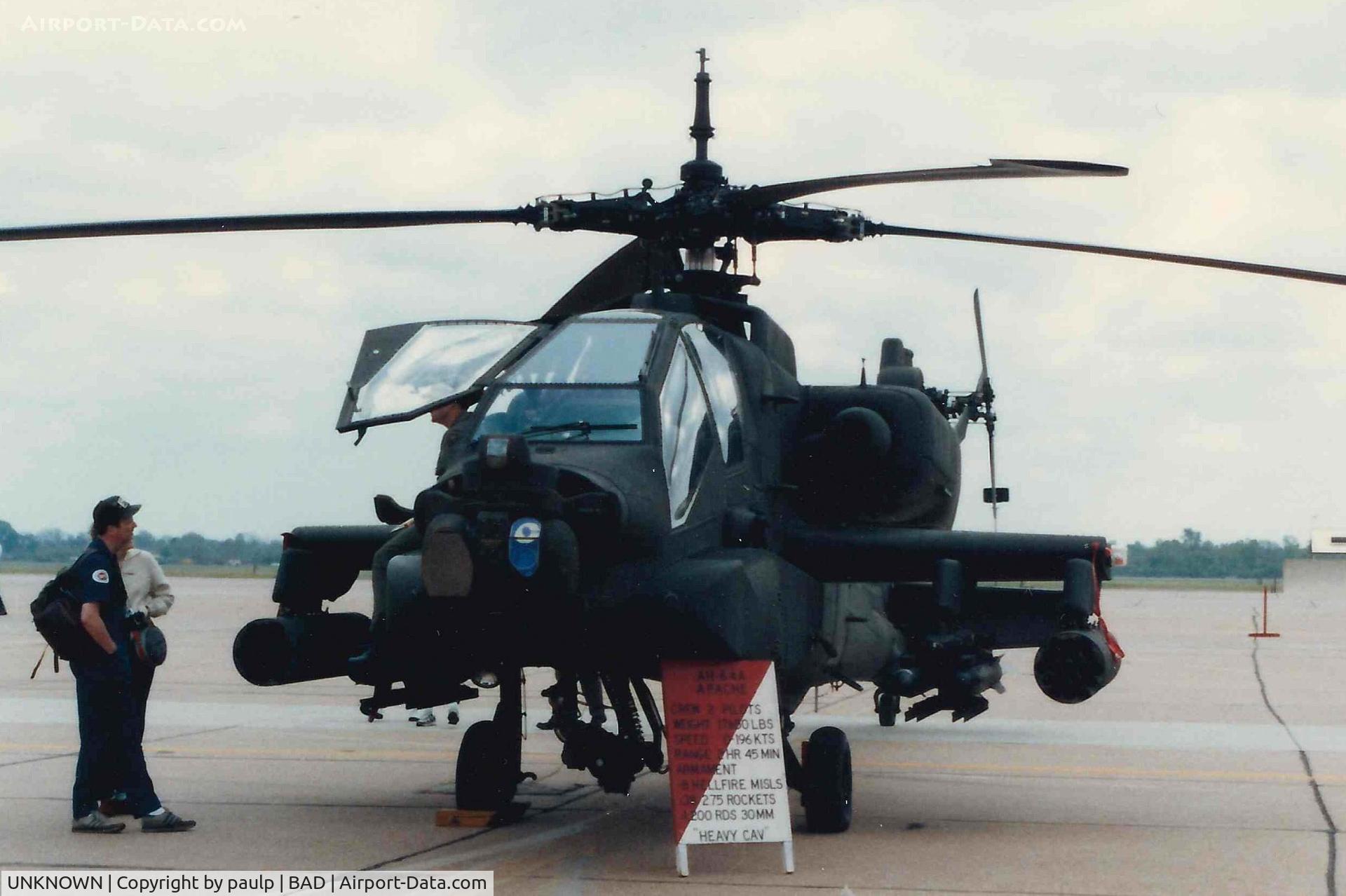UNKNOWN, Helicopters Various C/N unknown, AH-64A Apache 1989 - Scanned Photo