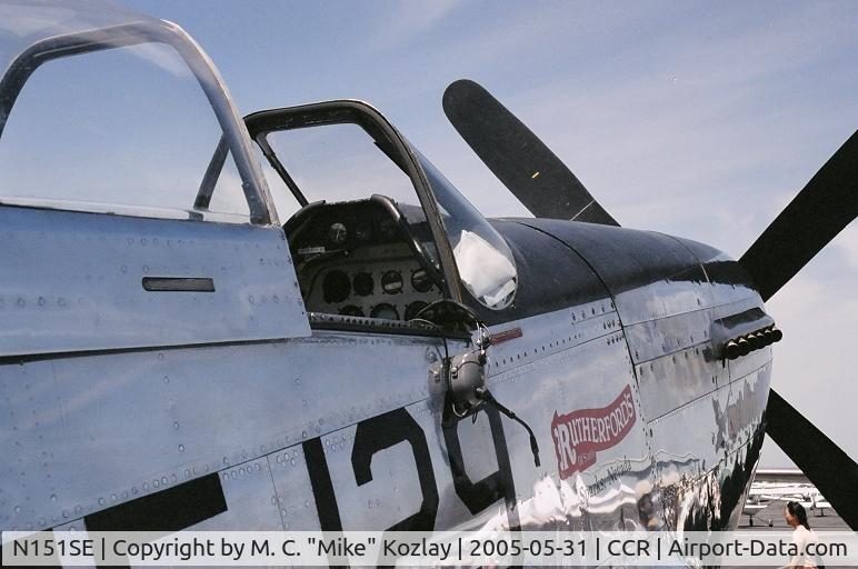 N151SE, 1944 North American P-51D Mustang C/N 122-39588 (44-73129), Picture was taken at Concord, CA Airport
May 31, 2005