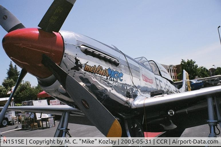 N151SE, 1944 North American P-51D Mustang C/N 122-39588 (44-73129), Picture was taken at Concord, CA Airport May 31, 2005