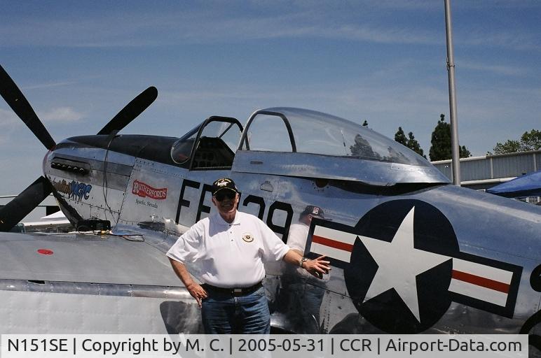 N151SE, 1944 North American P-51D Mustang C/N 122-39588 (44-73129), Picture was taken at the Concord, CA Airport May 31, 2005