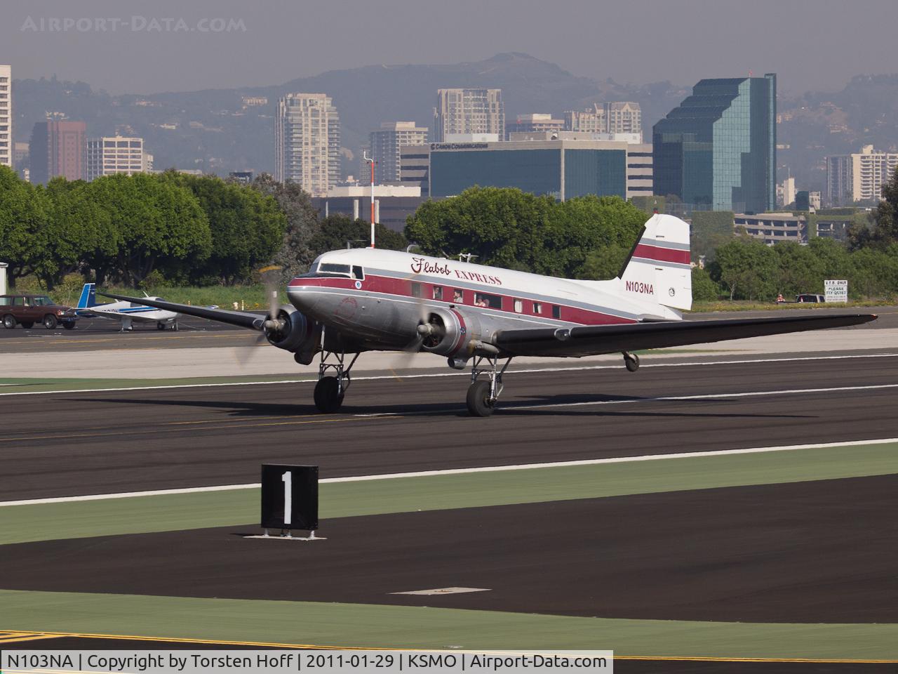 N103NA, 1945 Douglas DC-3C-S1C3G (C-47B) C/N 16821, N103NA departing from RWY 21