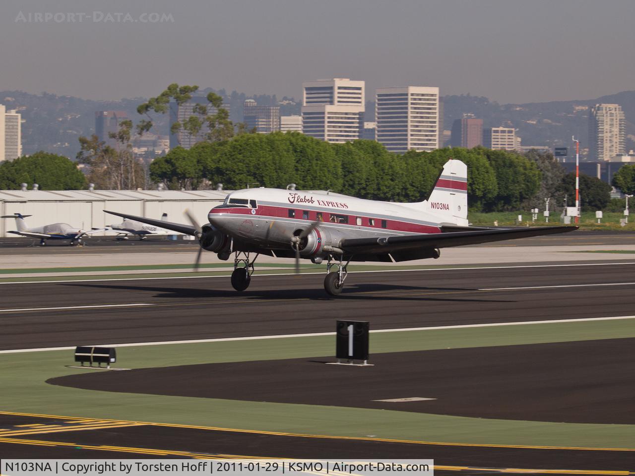 N103NA, 1945 Douglas DC-3C-S1C3G (C-47B) C/N 16821, N103NA arriving on RWY 21