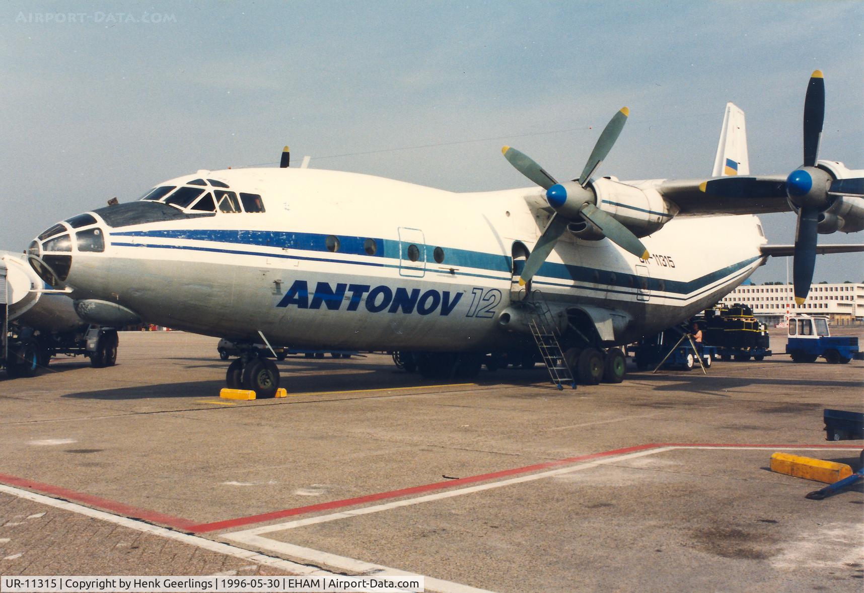 UR-11315, 1964 Antonov An-12BP C/N 4342307, Antonov Design Bureau , AN-12 , Schiphol , May 1996