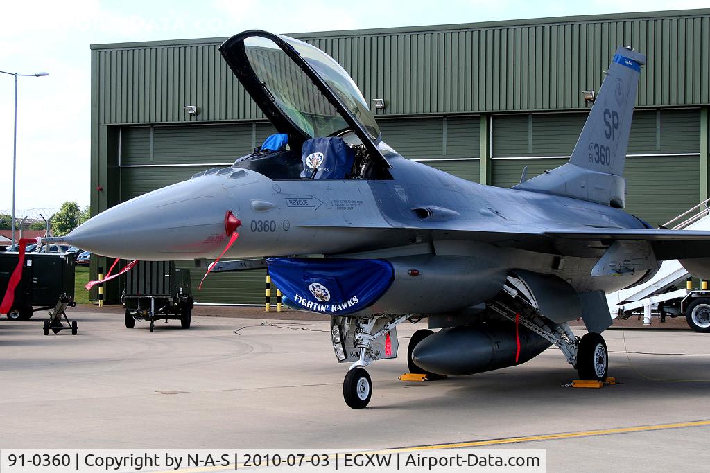 91-0360, 1993 General Dynamics F-16CJ Fighting Falcon C/N CC-58, Static