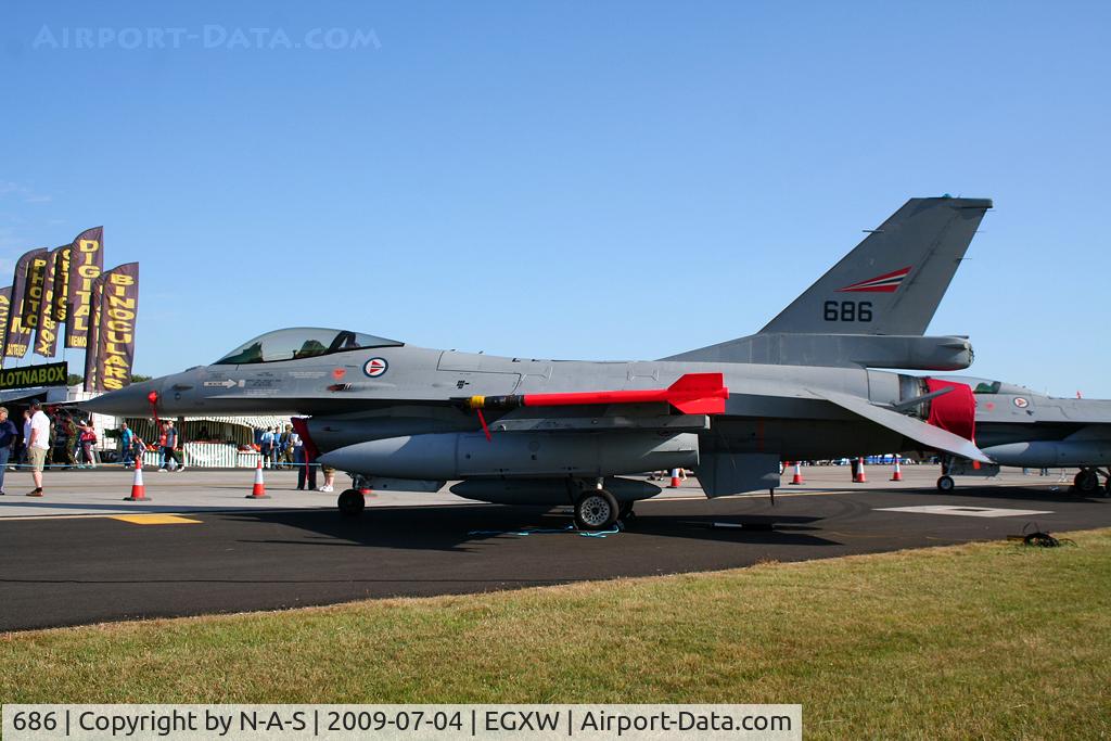 686, General Dynamics F-16AM Fighting Falcon C/N 6K-58, Static