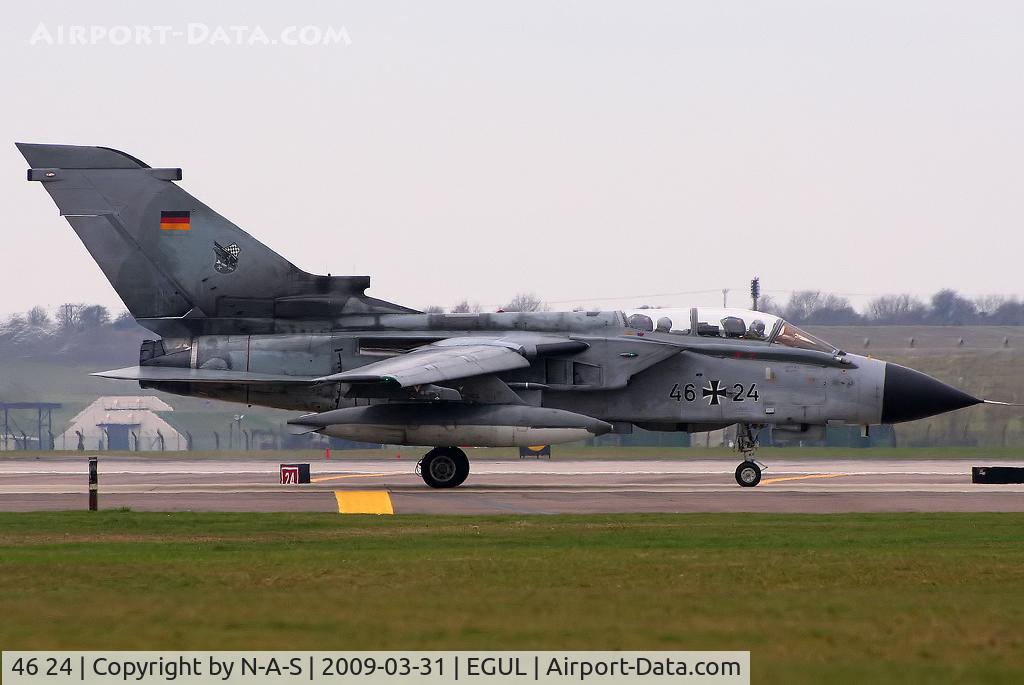 46 24, 1989 Panavia Tornado ECR C/N 818/GS257/4324, Visitor ready for departure
