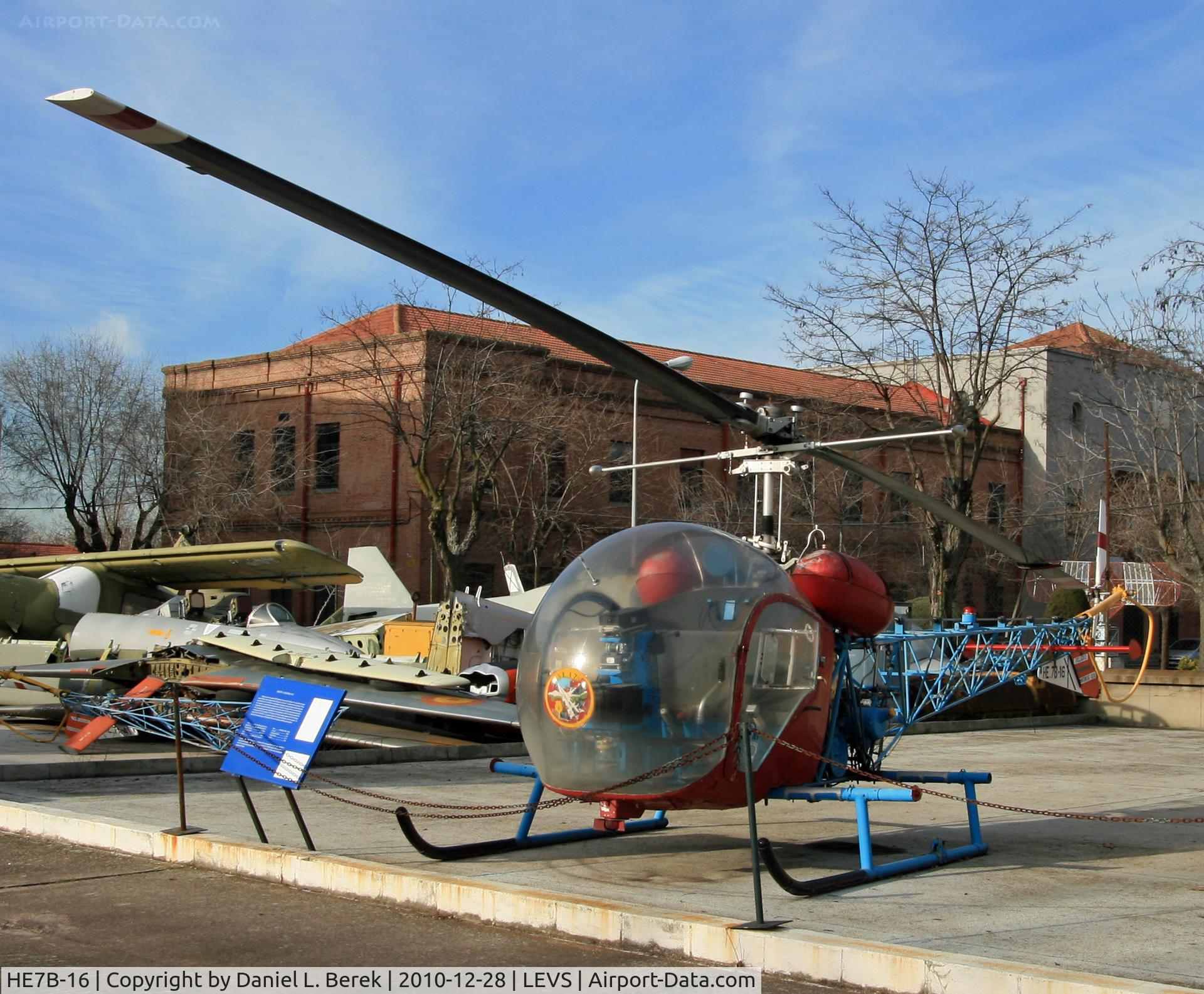 HE7B-16, Agusta AB-47G-3B C/N 1507, Former Spanish Air Force machine preserved at the Museo del Aire