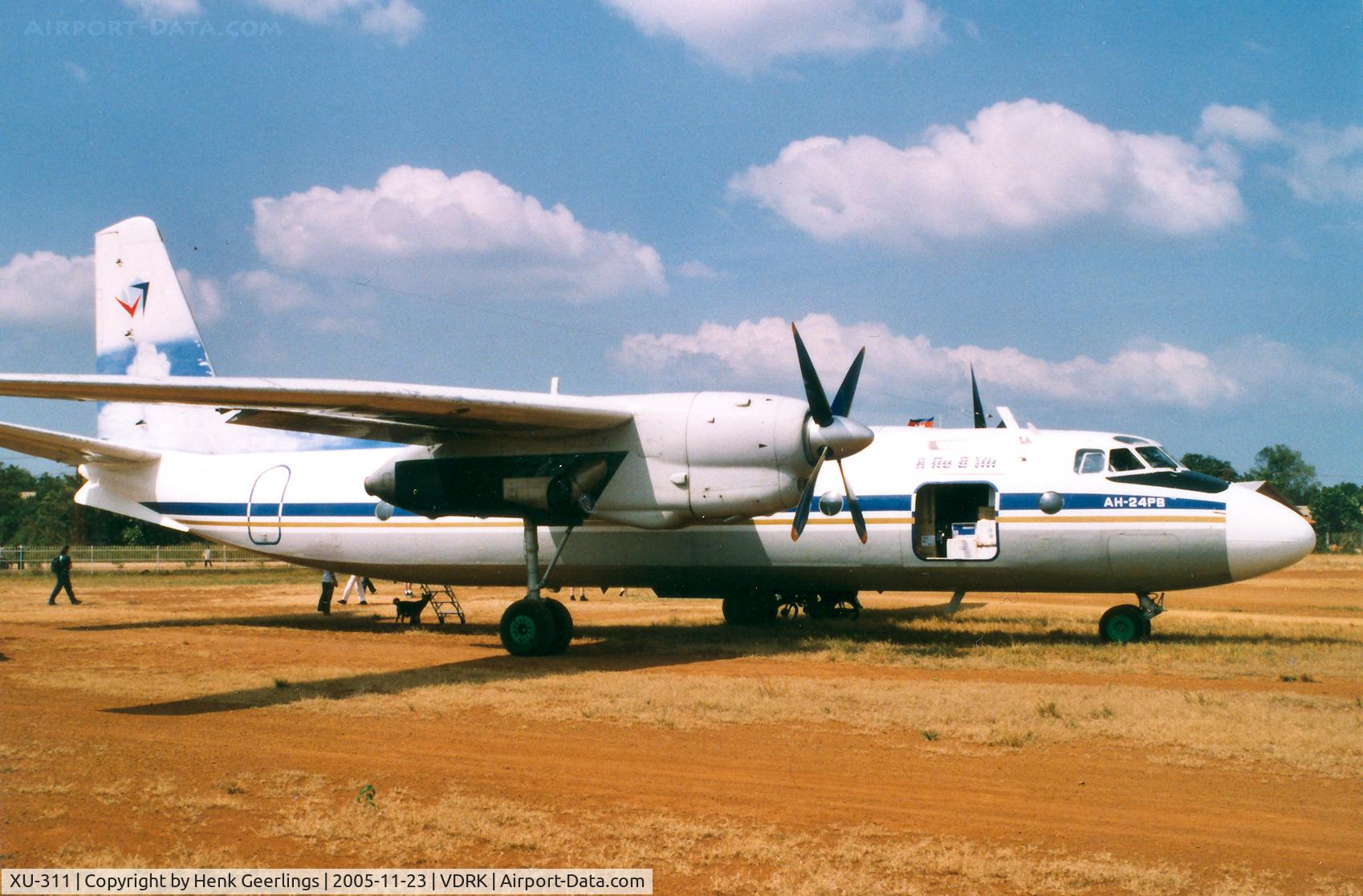 XU-311, Antonov An-24RV C/N 07803, PMT air , Ratanakhri -Ban Lung Airport
