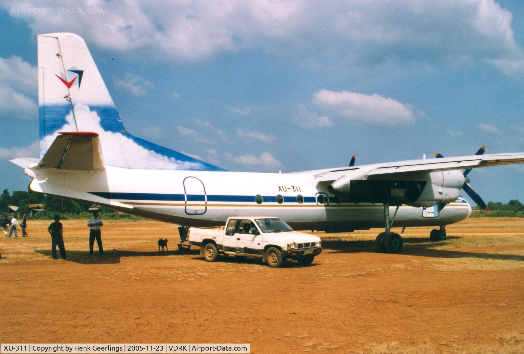 XU-311, Antonov An-24RV C/N 07803, PMT air , AN-24 at Ban Lung - Ratanakhiri Airport