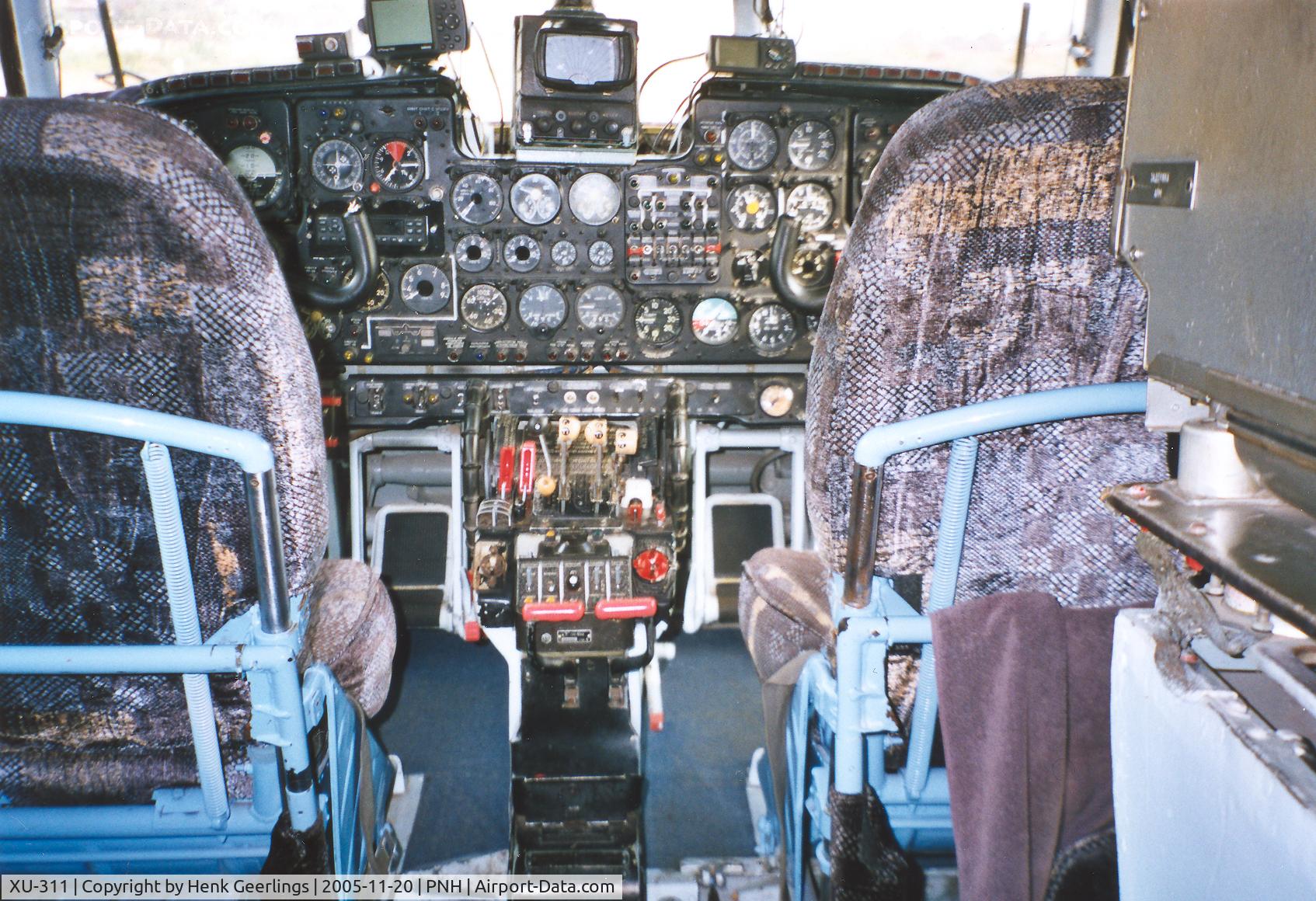 XU-311, Antonov An-24RV C/N 07803, PMT air , cockpit AN-24 , XU-311