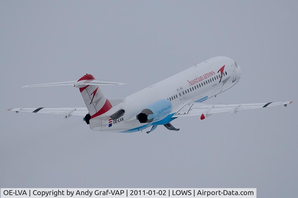 OE-LVA, 1994 Fokker 100 (F-28-0100) C/N 11490, Austrian Arrows F100