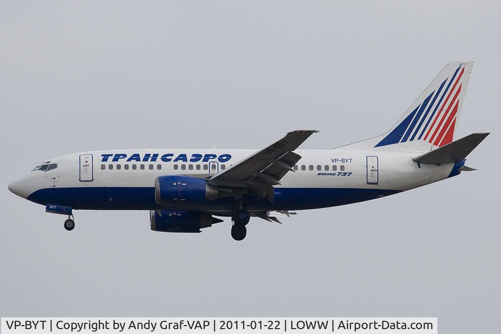 VP-BYT, 1998 Boeing 737-524 C/N 28928, Transaero 737-500