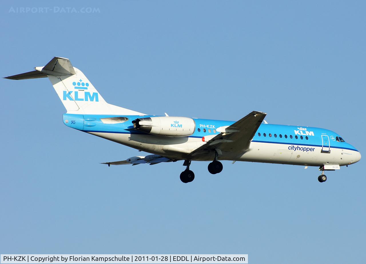 PH-KZK, 1997 Fokker 70 (F-28-0070) C/N 11581, .