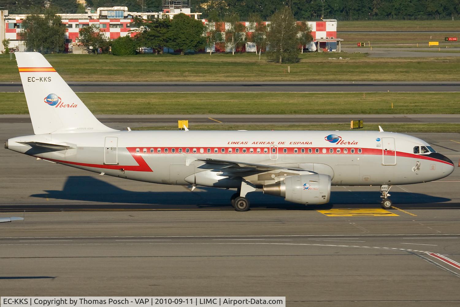 EC-KKS, 2007 Airbus A319-111 C/N 3320, Iberia